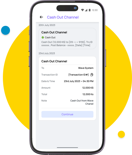 Please check the transaction detail information. 