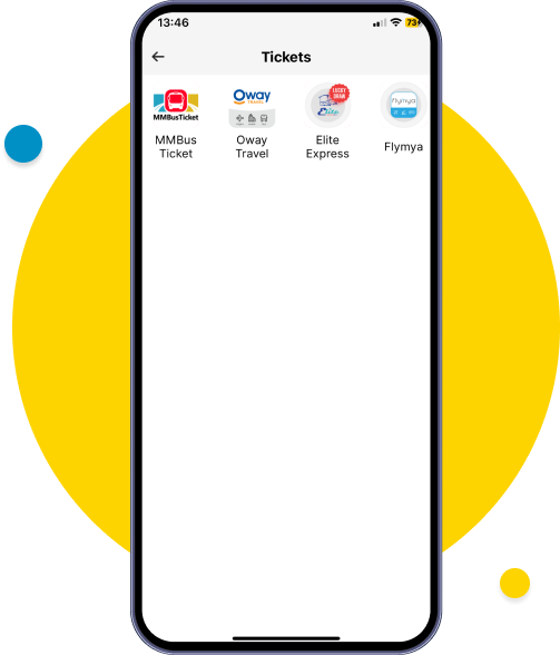 You can choose your desired service from MMBusTicket, Elite Express, and Oway.