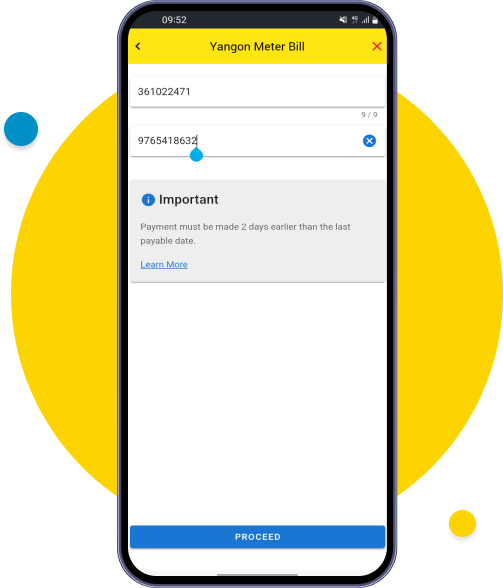 Enter customer information
