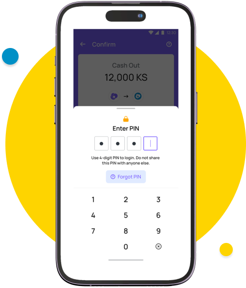 Write the PIN number