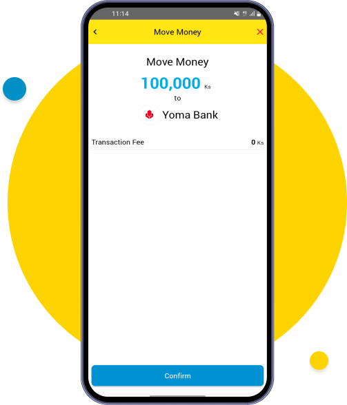 Review the transfer info and tap confirm