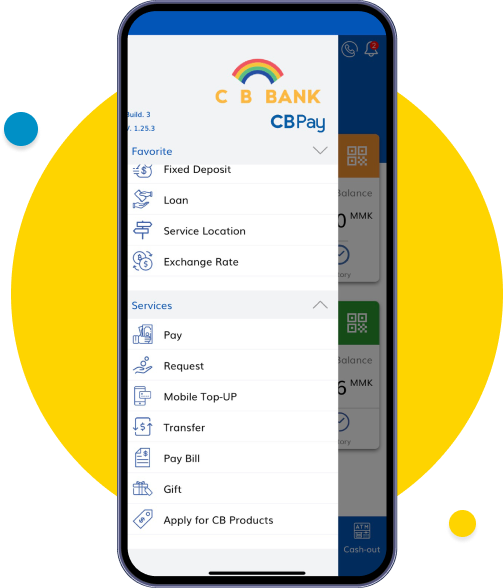 Go to Cash in/out page and click “Add More Banks”