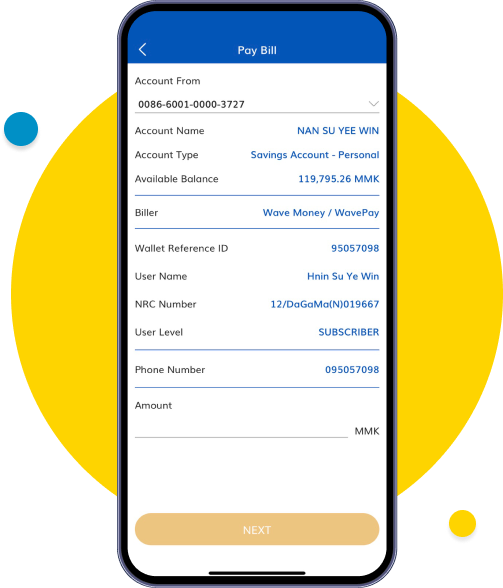 Check the information and press “Next”