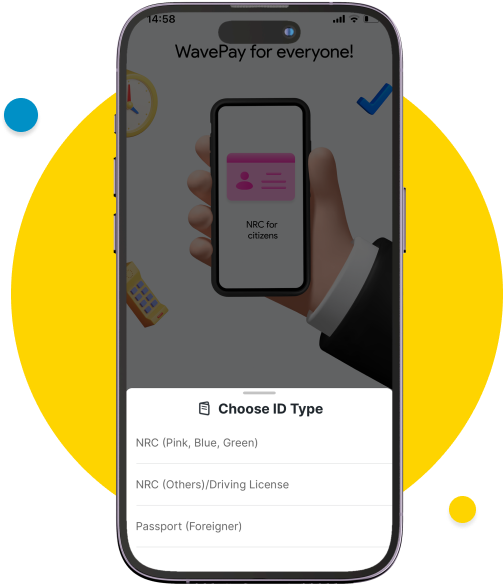 Choose your ID type.​