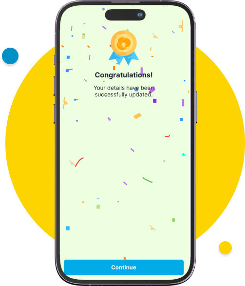 After entering all the information, tap “Continue” to activate your Wave account.