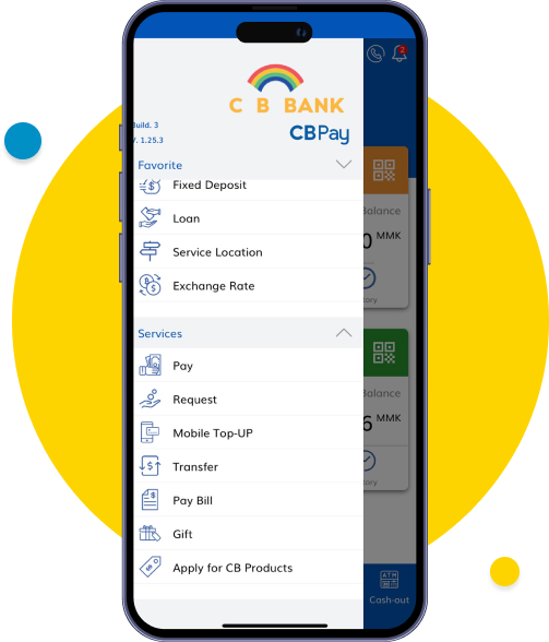 Open CB Pay app and click “Pay Bill”