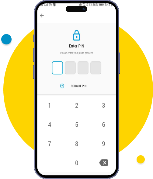 Type your 4-digit PIN of your WavePay account.