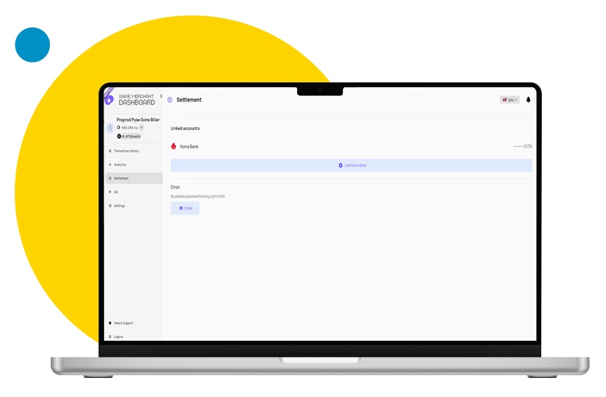 Click the linked Bank Account .