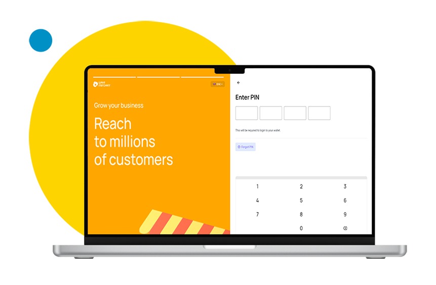 Provide your secure PIN to log in.